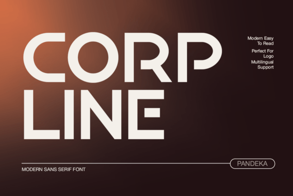 Corpline: A Modern Sans Serif Font for Branding