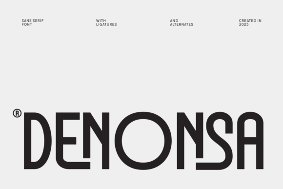Denonsa: A Modern Sans Serif Font for Branding