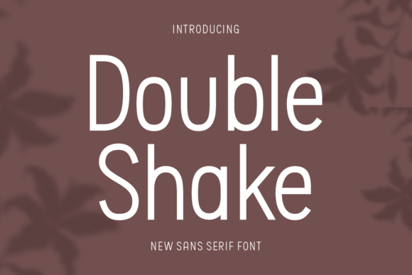 Double Shake: A Modern Sans Serif Font for Web Design