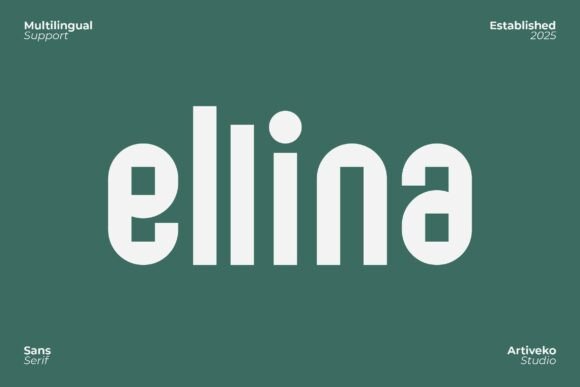 Ellina: A Refined Sans Serif Font for Modern Campaigns