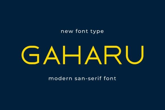 Gaharu: A Clean Sans Serif Font for Modern Web Design