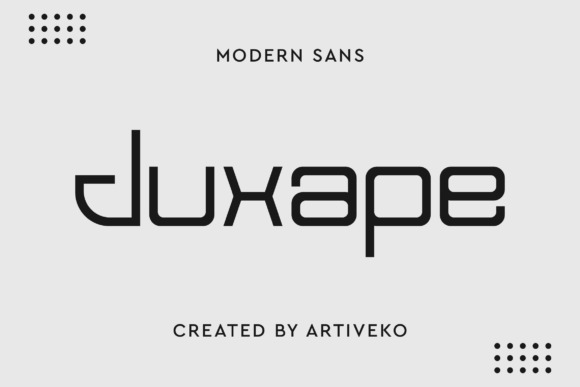 Juxape: A Futuristic Sans Serif Font for Makers