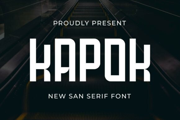 Kapok: A Bold Sans Serif Font for Brand Identity