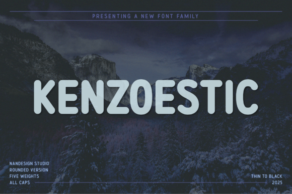 Kenzoestic Rounded: A Modern Sans Serif Font for Business