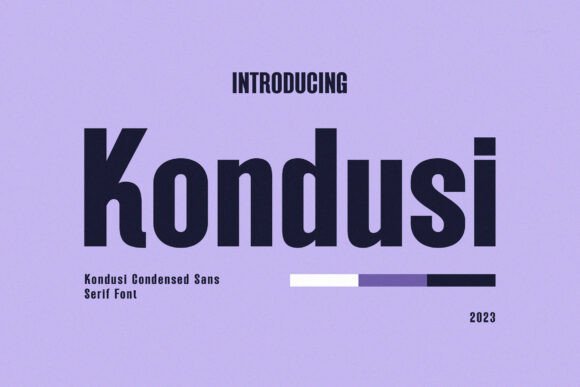 Kondusi: An Elegant Sans Serif Font for Makers