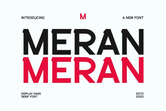 Meran: An Elegant Sans Serif Font for Editorial Design