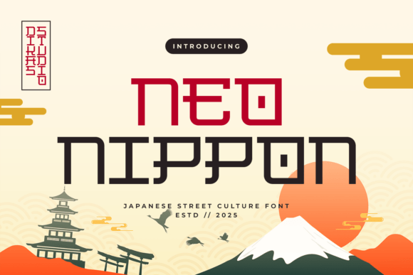 Neo Nippon: A Bold Sans Serif Font for Crafters