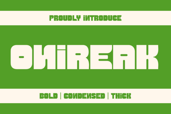 Onireak: A Bold Sans Serif Font for Makers