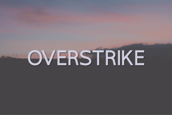 Overstrike: The Bold Sans Serif Font for Impactful Branding