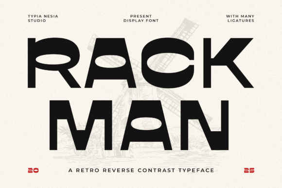 Rackman: A Bold Retro Sans Serif for Branding