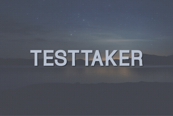 Testtaker: A Bold Sans Serif Font for Crafters