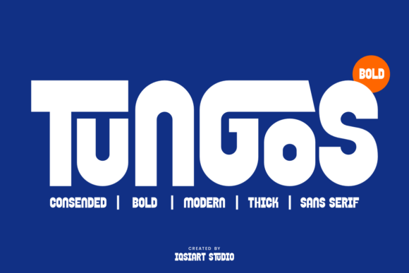 Tungos: A Bold Sans Serif Font for Crafters