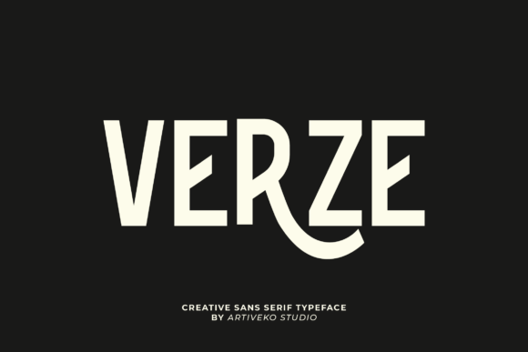 Verze: A Bold Sans Serif Font for Makers