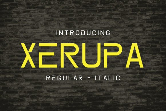 Xerupa: A Modern Sans Serif Font for Crafters